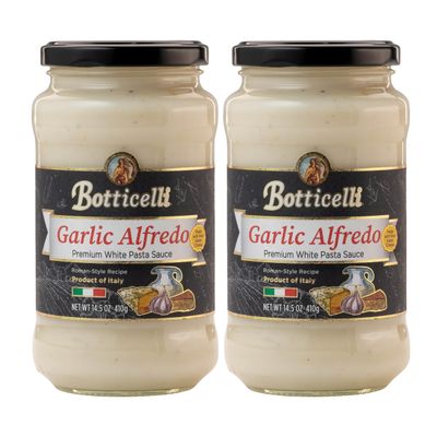 Botticelli Alfredo Sauce | 14.5 oz | 2- Pack each (Garlic Alfredo Sauce)