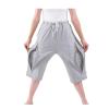 Lmaray Catheter Leg Bag Cropped Pants, Men Women Nephrostomy Bag Holder Pants to wear with catheters (Grey, XL) view 1