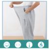 Lmaray Catheter Leg Bag Cropped Pants, Men Women Nephrostomy Bag Holder Pants to wear with catheters (Grey, XL) view 4