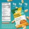 Pnuff Roasted Peanut & Cheddar Jalapeno Puffs Variety Pack - Keto Protein Cheese Puffs, Healthy Snacks, High Protein Snacks for Adults, Low Calorie, 20g Protein - 4 oz (6 Individual Bags) view 3