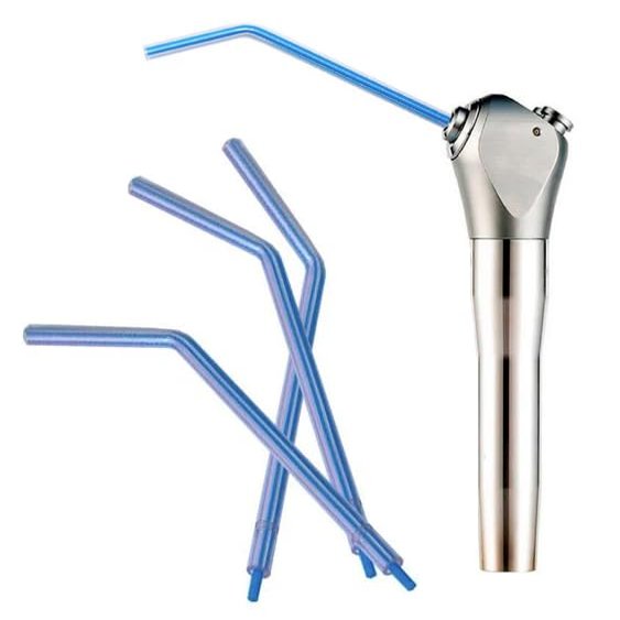 AmeriCan Goods 250 Pack 3 Way Dental Air Water Syringe Tips Blue Color Disposable Spray Nozzles