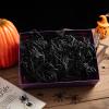 Gloreyan 1/2LB Halloween Shredded Paper Filler, Black Raffia Paper for Gift Wrapping Basket Filling Birthdays Party Supply(Black) view 4