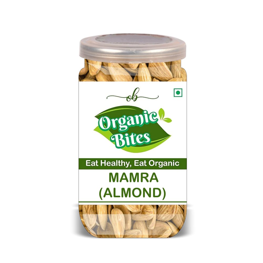 ORGANIC BITES Mamra (Almond) 500 Gram Airtight Container