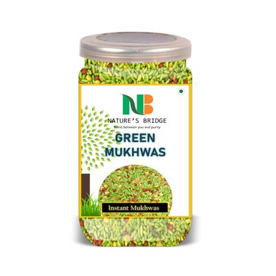NATURE'S BRIDGE Green Mukhwas 300 Gram Airtight Container