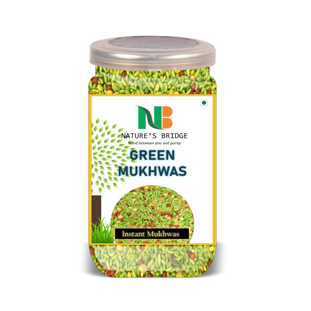 NATURE'S BRIDGE Green Mukhwas 300 Gram Airtight Container