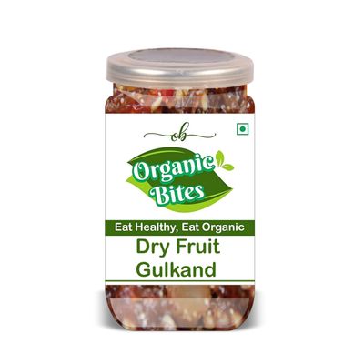 ORGANIC BITES Dry Fruit Gulkand 500 Gram Airtight Container