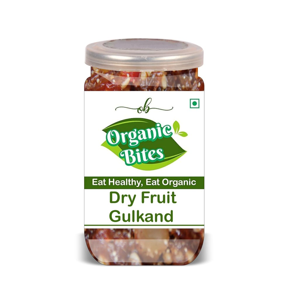 ORGANIC BITES Dry Fruit Gulkand 500 Gram Airtight Container