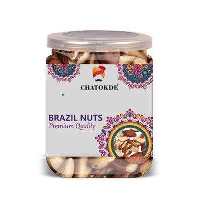 CHATOKDE Brazil Nuts 300 Gram Airtight Container