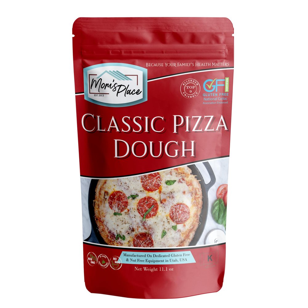 Mom's Place Gluten-Free Classic Pizza Dough Mix, Dairy & Nut Free, 11.1 oz