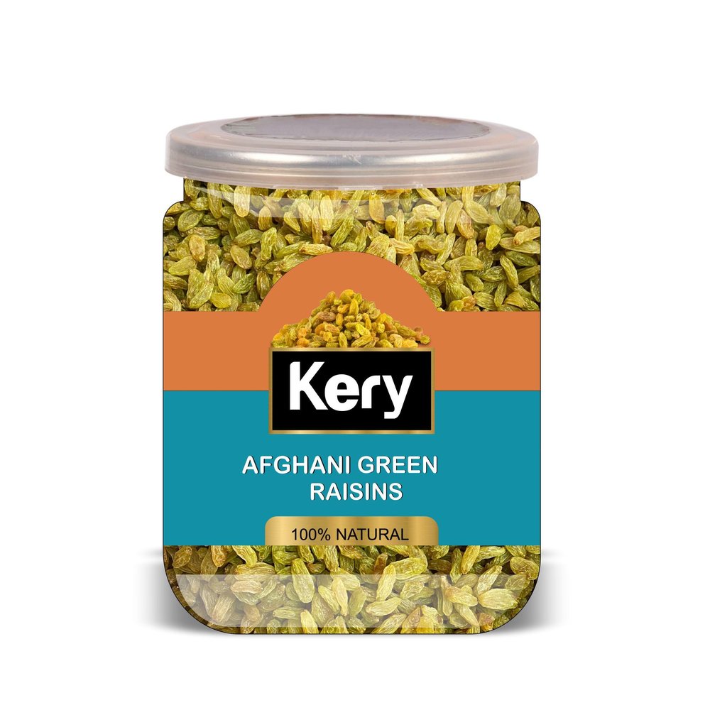 KARY Afghani Green Raisin 500 Gram Airtight Container