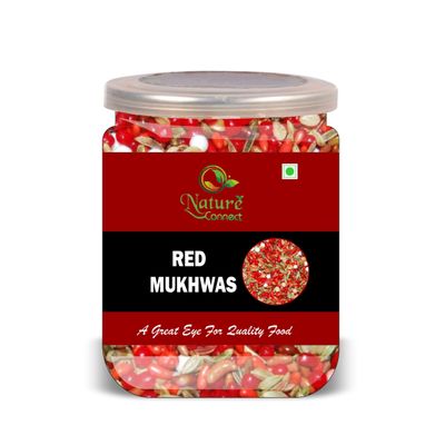 NATURE CONNECT Red Mukhwas 300 Gram Airtight Container