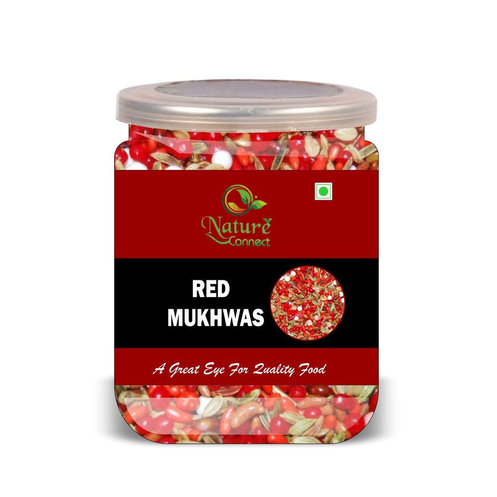 NATURE CONNECT Red Mukhwas 300 Gram Airtight Container