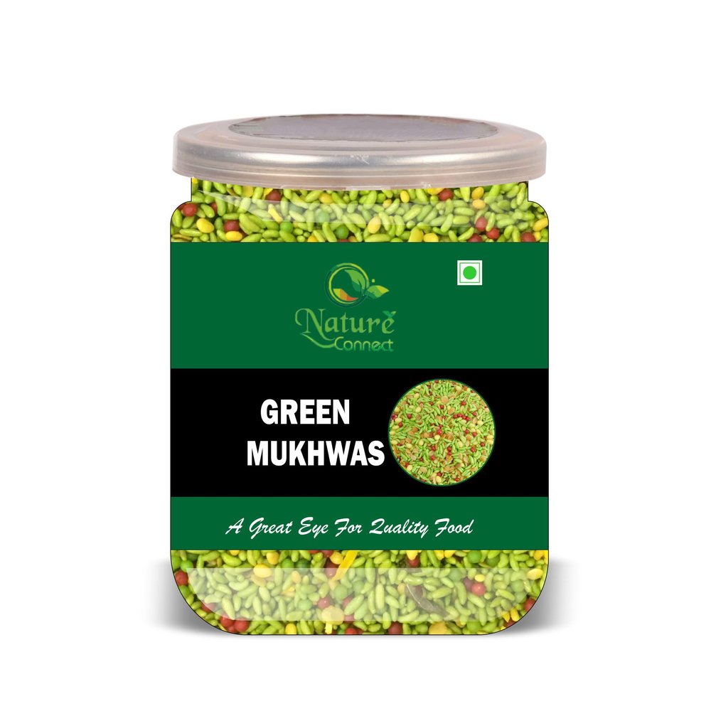 NATURE CONNECT Green Mukhwas 300 Gram Airtight Container