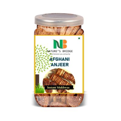 NATURE'S BRIDGE Afghani Anjeer 300 Gram Airtight Container