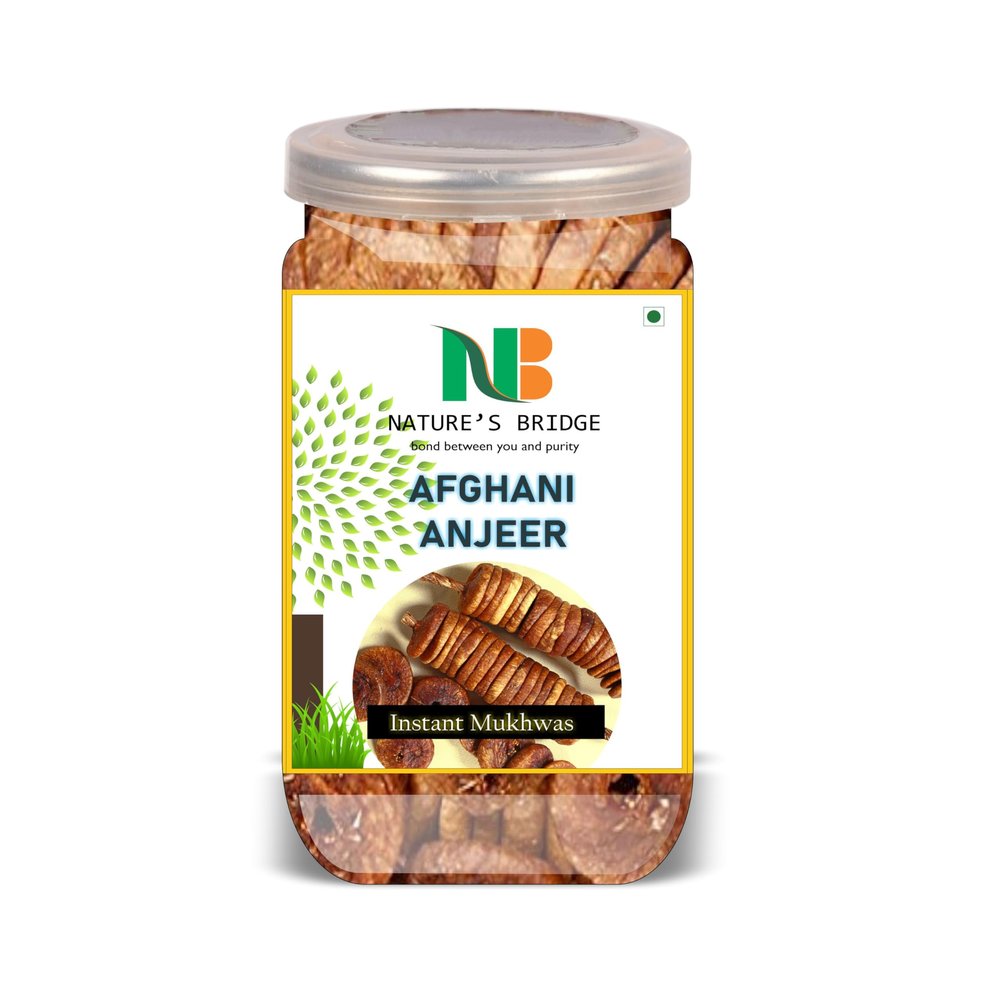 NATURE'S BRIDGE Afghani Anjeer 300 Gram Airtight Container