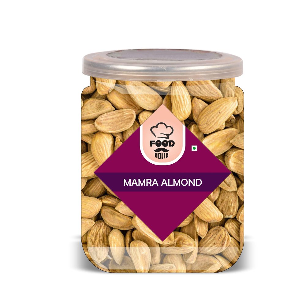 FOOD HOLIC Mamra Almond 500 Gram Airtight Container