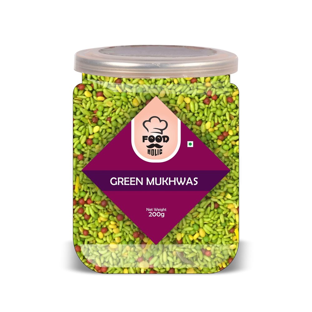 FOOD HOLIC Green Mukhwas 300 Gram Airtight Container