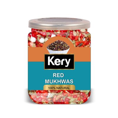 KARY Red Mukhwas 300 Gram Airtight Container