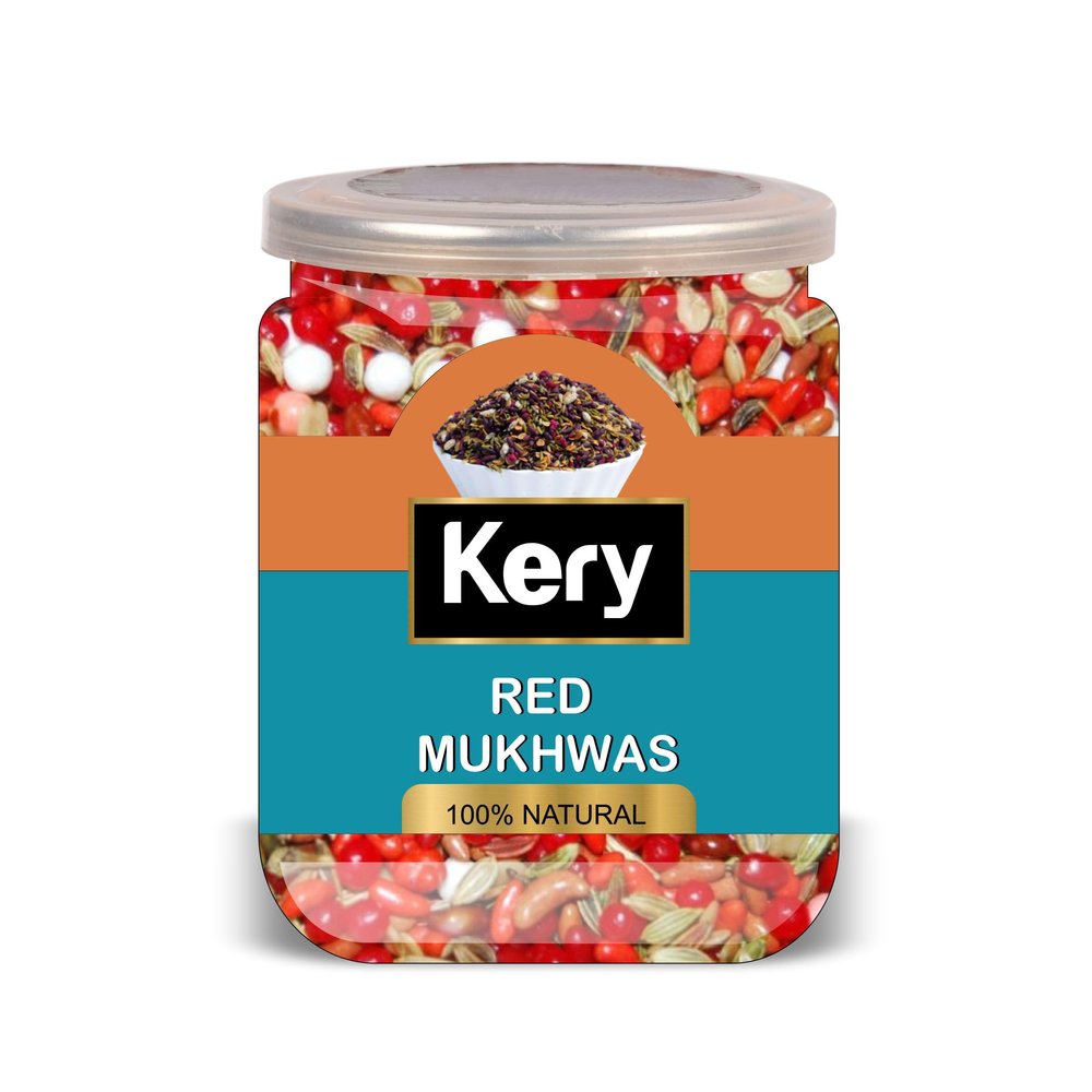 KARY Red Mukhwas 300 Gram Airtight Container
