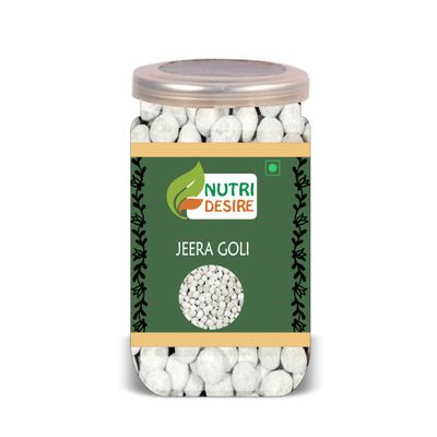 NUTRI DESIRE Jeera Goli 500 Gram Airtight Container