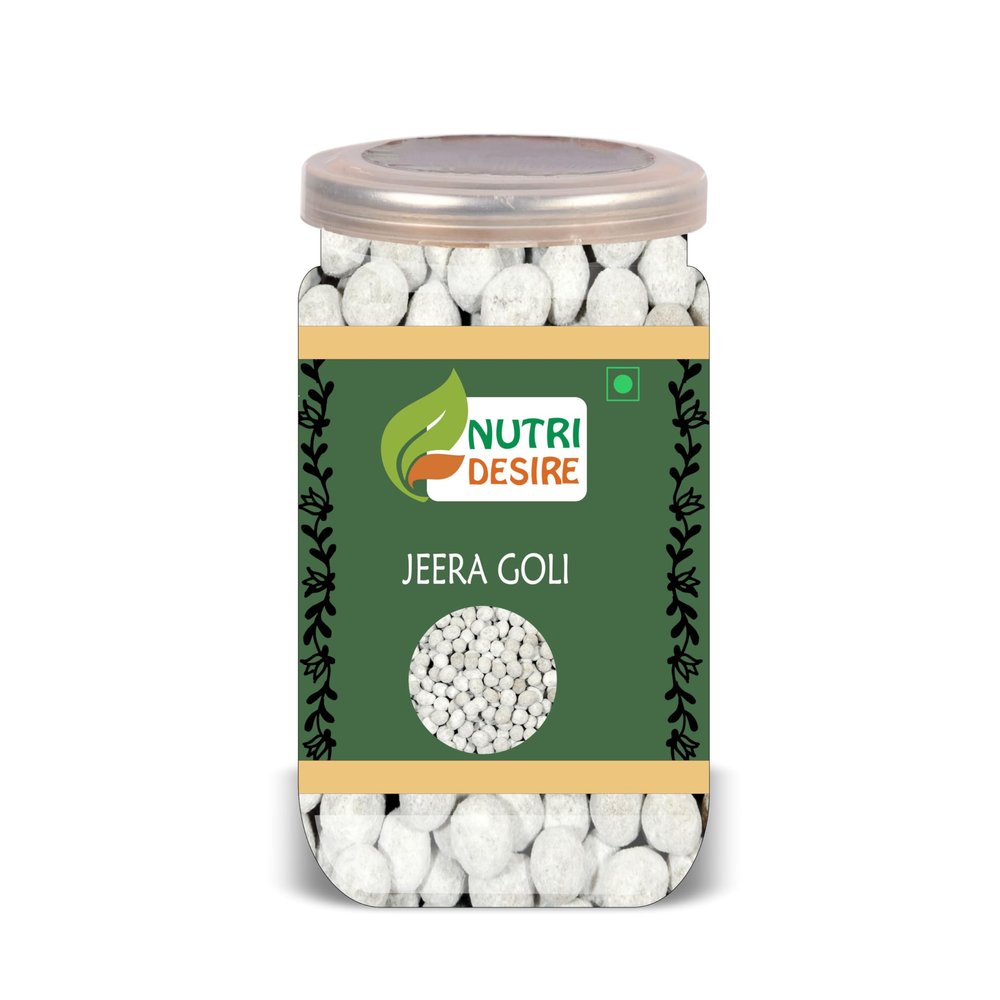 NUTRI DESIRE Jeera Goli 500 Gram Airtight Container