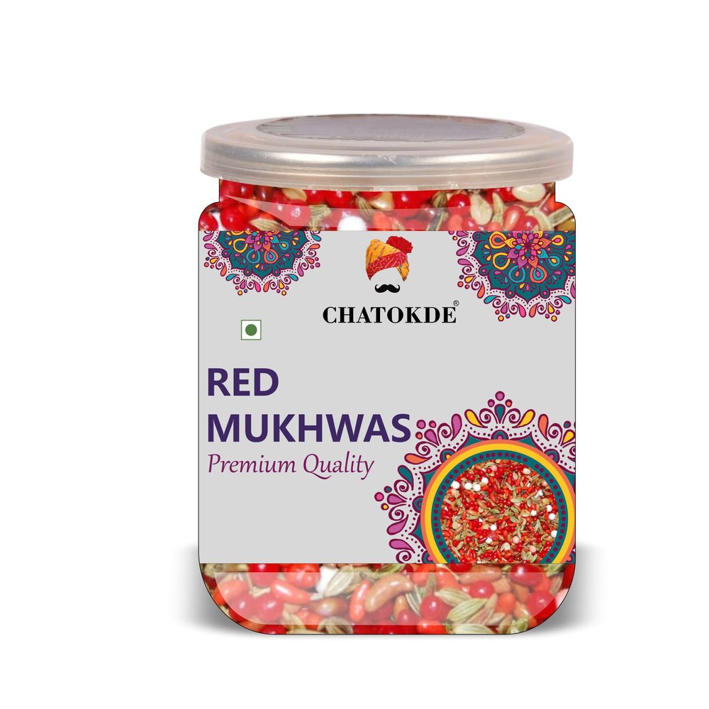 CHATOKDE Red Mukhwas 500 Gram Airtight Container