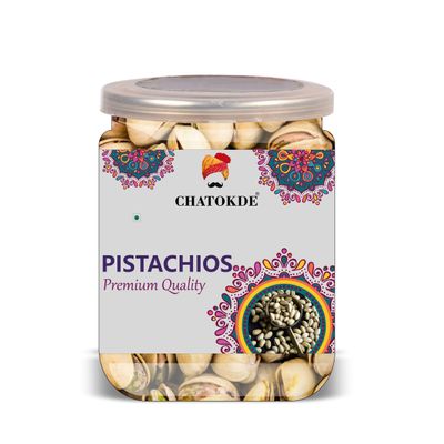 CHATOKDE Pistachios 300 Gram Airtight Container