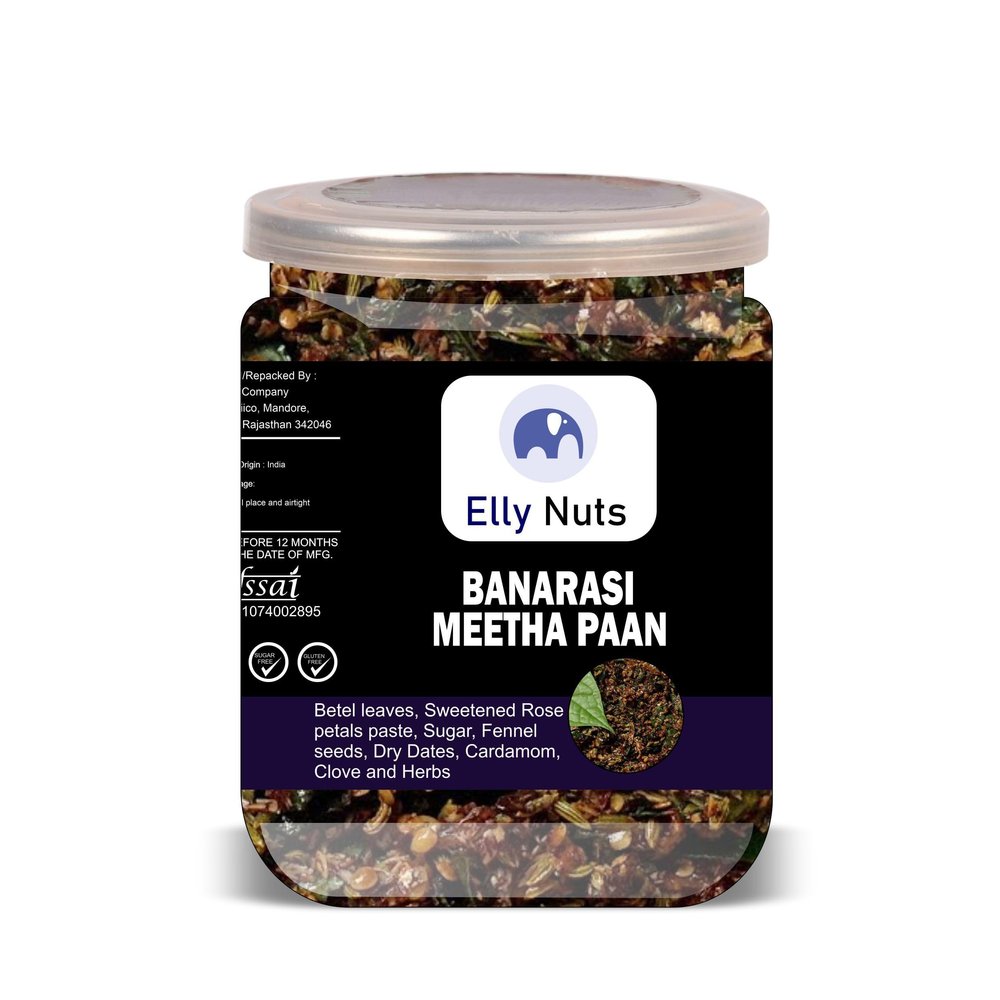 ELLY NUTS Banarasi Meetha Paan 500 Gram Airtight Container