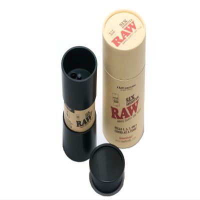 RAW Six Shooter for 1-1/4 Size Cone Loader & Filler to Pack 1, 2,3 or 6 Cones Quickly, Black