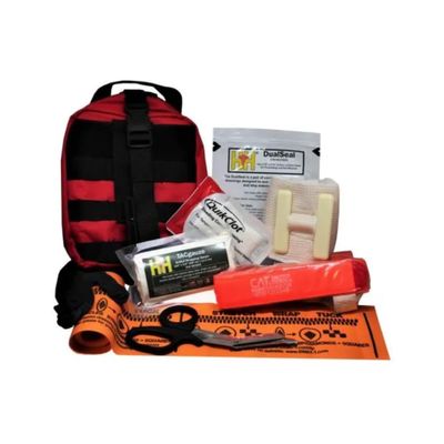 School Health - Advanced Trauma Kit, First Aid Kit, Stop The Bleed, Combat Wound Care Kit, for First Aid Response Bleeding Control