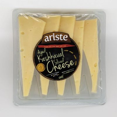 ARISTE Sliced Aged Kashkaval Cheese 200g 3pcs