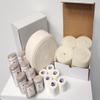 ULTRA THERAPY SUPPLIES Double Leg Lymphedema Compression Kit  Multi-Layer Compression System with Stockinette, Artiflex Soft Cotton Padding, Short Stretch Bandages, Foam Rolls, and Silk Tape, White view 1