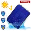 20 Compartment Large Pill Case, Combo of Clear & UV Protected Blue, Airtight & Waterproof Silicone Seal, Spill Proof, Medication Maps & Medical Alert Card (Combo Pack - 1 Blue & 1 Clear) view 2