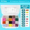 20 Compartment Large Pill Case, Combo of Clear & UV Protected Blue, Airtight & Waterproof Silicone Seal, Spill Proof, Medication Maps & Medical Alert Card (Combo Pack - 1 Blue & 1 Clear) view 4