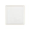 EcoQuality Combo Set 7.75" Dessert Plates and 10.75" inch Square Clear Plastic Plates with Gold Rim, Disposable China Like Party Plate, Heavy Duty Dinner Charger Plate, Salad, Wedding, Tableware (30) view 3