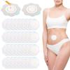 30pcs Castor Oil Pack Wrap for Belly Button, Self-Adhesive Disposable Castor Belly Button Wrap Pads Spunlace Cloth Highly Absorbent Organic Cover Compress Patches No Wash (Oil Not Included) view 1