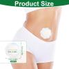 30pcs Castor Oil Pack Wrap for Belly Button, Self-Adhesive Disposable Castor Belly Button Wrap Pads Spunlace Cloth Highly Absorbent Organic Cover Compress Patches No Wash (Oil Not Included) view 2
