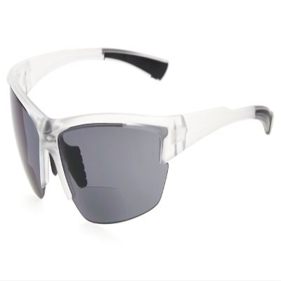 Eyekepper Bifocal Sunglasses for Women Men 1.5, Matte Transparent