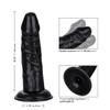 NineLife Basics Realistic Black Suction Cup Anal Dong CY20216, Like a Photo view 2