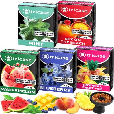 5 pcs Herbal Favors Bundle 1.7 oz Each - Sex on the Beach, Tropical Fruit Mix, Watermelon, Blueberry, Mint