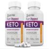 (2 Pack) Fast Ripped Keto ACV Pills 1275MG Keto Support Blend Capsule Alternative to Keto ACV Gummies Formulated with Apple Cider Vinegar Extra Virgin Olive Oil Powder Green Tea Leaf 120 Capsules view 1