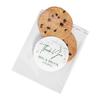 Fun Express Personalized Eucalyptus Thank You Clear Plastic Cookie Bags, Bulk 144 Pieces view 1