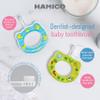 HAMICO Baby Toothbrush Gift Set Gentle, Extra-Soft Bristles for Babys First Toothbrush | Easy Grasp-No Overreach Infant Toothbrush | BPA Free | 2-Pack: Rubber Ducks & Jungle Animals view 4