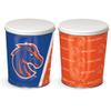 Colby Ridge 3 Way Football Popcorn Tin - White, Caramel, and Cheese Gourmet Craft Popped Gluten Free (3 Gallon - Boise State) view 2