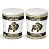 Colby Ridge 3 Way Football Popcorn Tin - White, Caramel, and Cheese Gourmet Craft Popped Gluten Free (3 Gallon - Colorado) view 2
