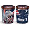 Colby Ridge 3 Way Football Popcorn Tin - White, Caramel, and Cheese Gourmet Craft Popped Gluten Free (3 Gallon - Patriots) view 1