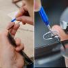 5 Pcs Mini Eyeglass Screwdriver, 4 in1 Watches Mini Precision, Stainless Steel Screwdriver Kit, Eyeglass Repair Set with Keychain,Stainless Steel Alloy Watchmaker Tool (5 colors) view 3