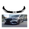 Kiyah Car Front Lower Bumper Lip Compatible for Mercedes Benz CLA Class C117 CLA200 260 CLA45 AMG 2016-2019 Spoiler Splitter Canard Lip Protector (Color : Carbon Black) view 1