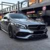 Kiyah Car Front Lower Bumper Lip Compatible for Mercedes Benz CLA Class C117 CLA200 260 CLA45 AMG 2016-2019 Spoiler Splitter Canard Lip Protector (Color : Carbon Black) view 2