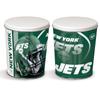 Colby Ridge 3 Way Football Popcorn Tin - White, Caramel, and Cheese Gourmet Craft Popped Gluten Free (3 Gallon - Jets) view 2